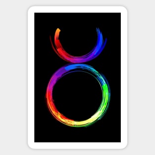 Zodiac sign Taurus luminescent paint Sticker